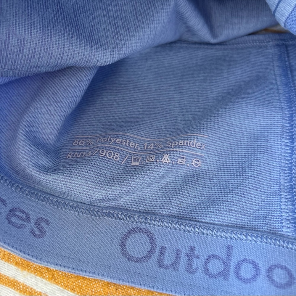 Outdoor Voices Heather Blue longline bra / Crop Top - Picture 4 of 4